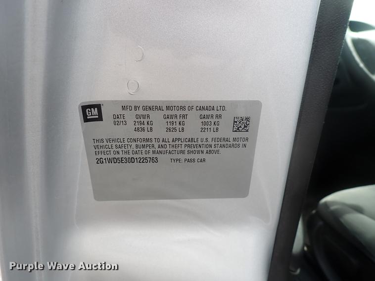 image for item DJ5555 2013 Chevrolet Impala Police Cruiser