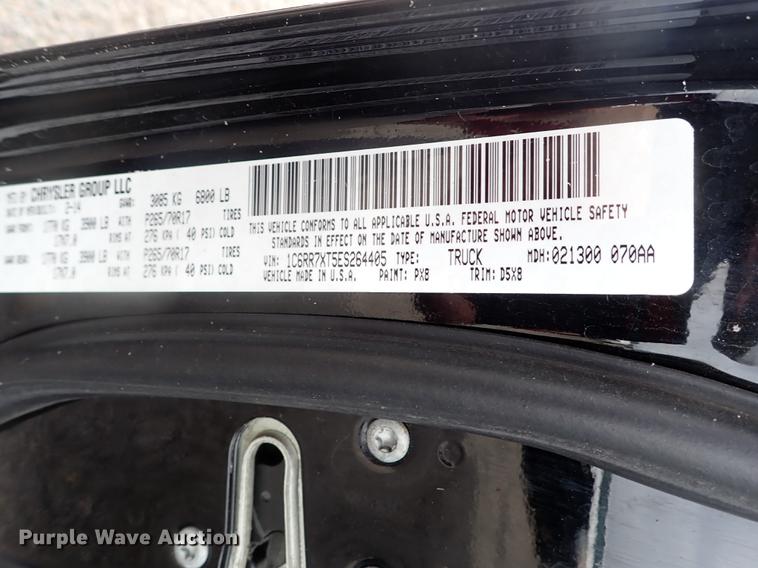 image for item DJ5559 2014 Dodge Ram 1500  Crew Cab pickup truck