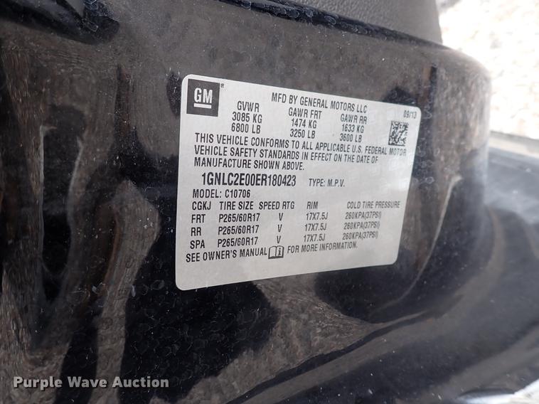 image for item DJ5564 2014 Chevrolet Tahoe Police  SUV