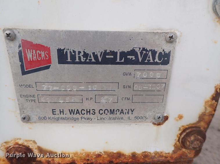image for item DJ5588 2008 Wachs 7700010 water valve exerciser trailer