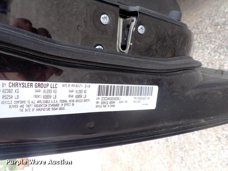 image for item DJ5598 2014 Dodge Charger Police