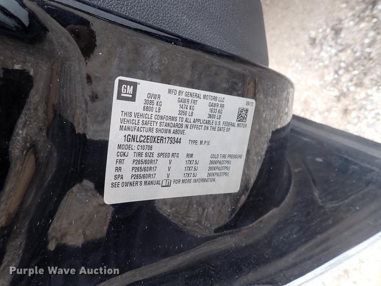 image for item DJ5600 2014 Chevrolet Tahoe Police  SUV