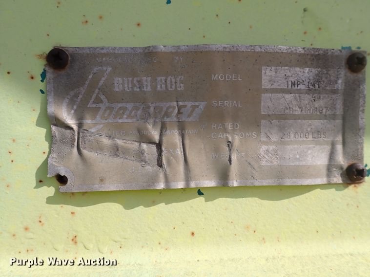 image for item DJ5609 1977 Load Craft IMP14T  tilt deck equipment trailer