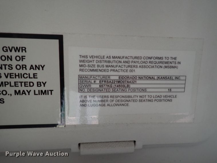 image for item DJ5617 2013 Ford E450 Super Duty  shuttle bus