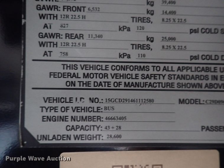 image for item DJ5625 2006 Gillig Phantom C29D096N4  transit bus