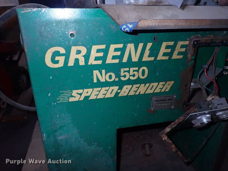 image for item IF9142 Greenlee 550 Speed Bender  pipe bender