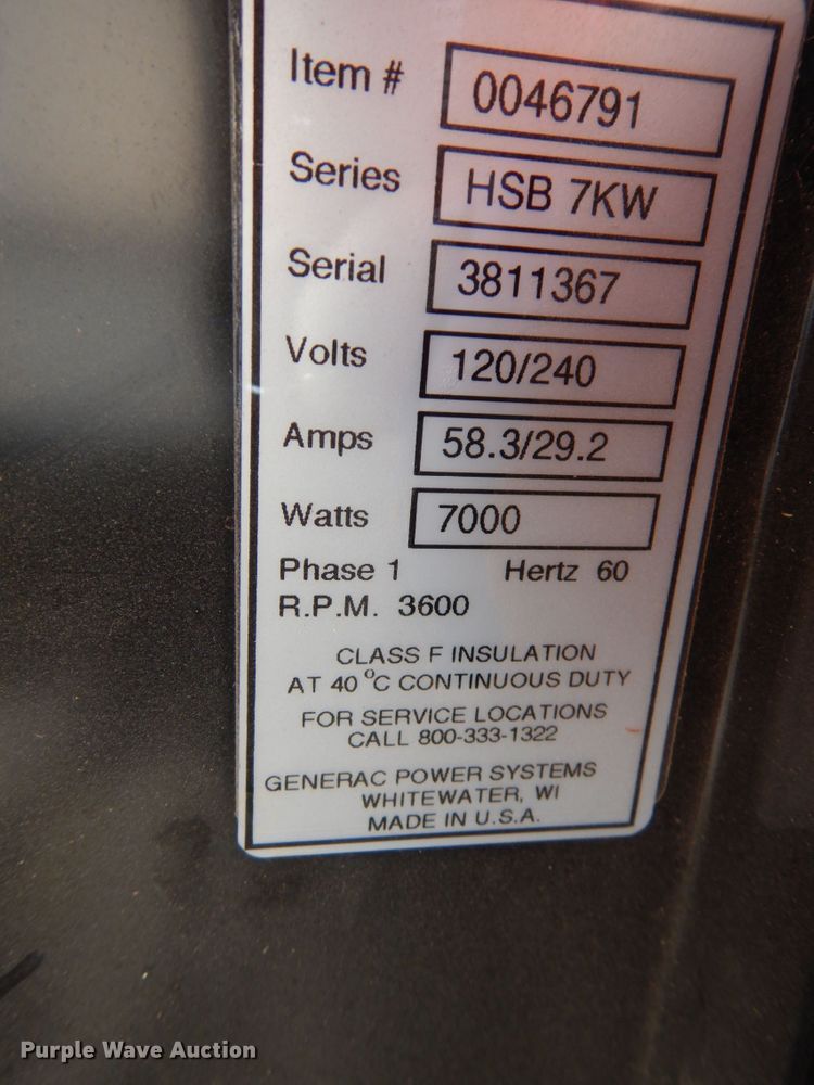 image for item DC2136 Generac Centurion  generator