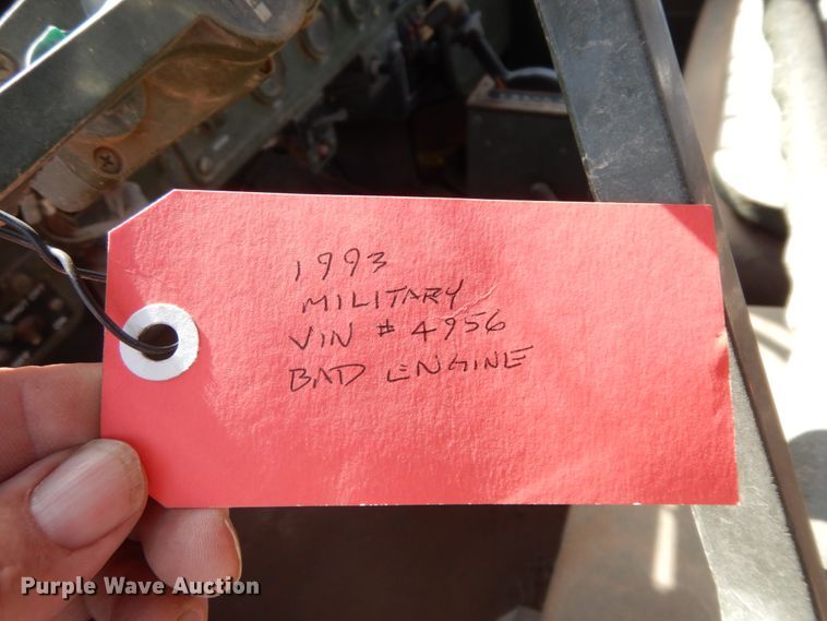 image for item DC2137 1993 Am General M35A3  flatbed truck