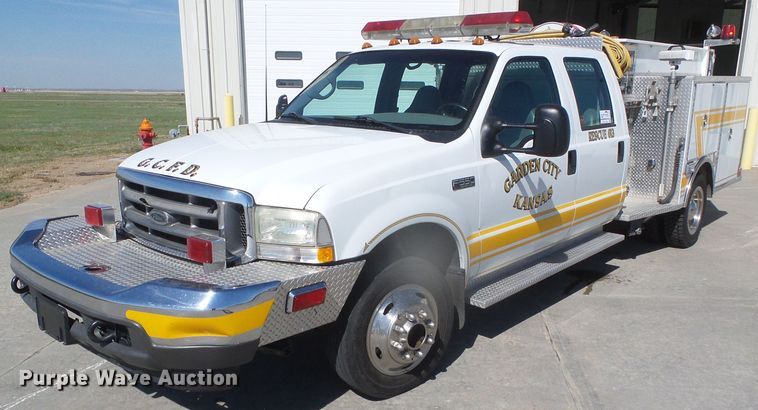 image for item DI5590 2002 Ford F550 Super Duty  Crew Cab brush fire truck