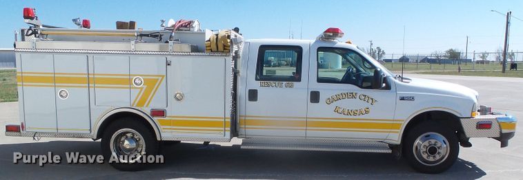 image for item DI5590 2002 Ford F550 Super Duty  Crew Cab brush fire truck