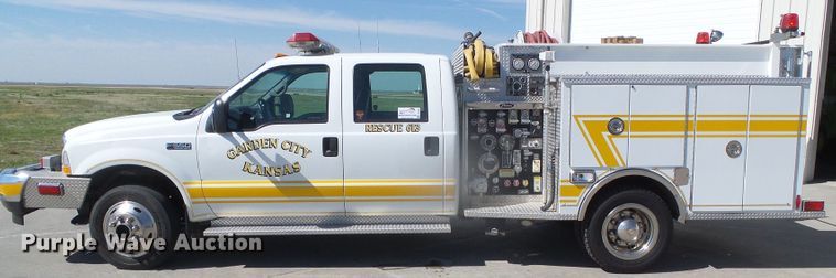 image for item DI5590 2002 Ford F550 Super Duty  Crew Cab brush fire truck