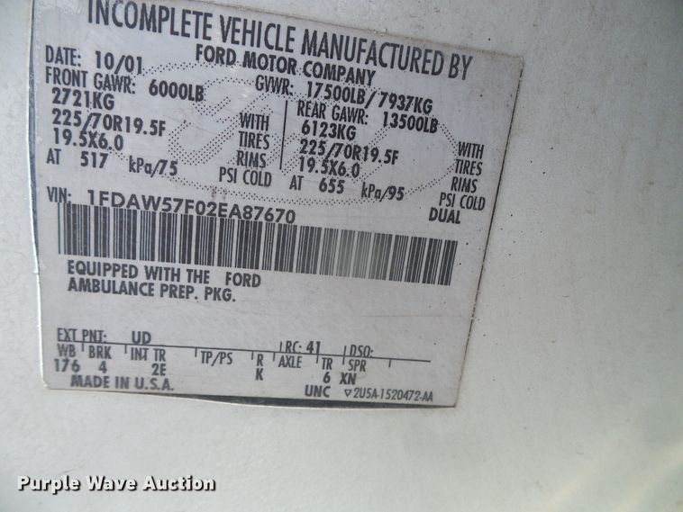 image for item DI5590 2002 Ford F550 Super Duty  Crew Cab brush fire truck