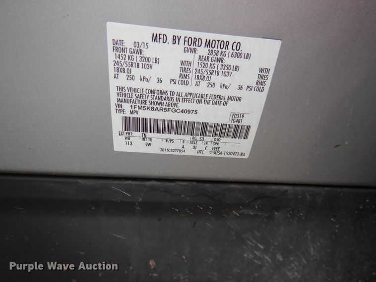 image for item DI6600 2015 Ford Explorer Police  SUV