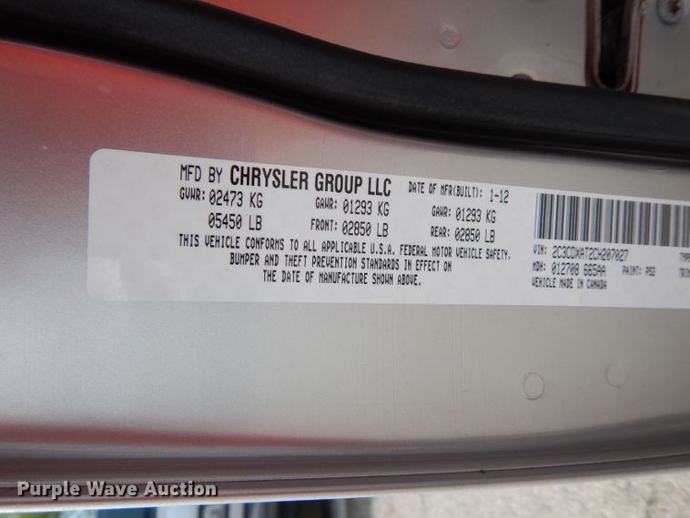 image for item DI6612 2012 Dodge Charger Police