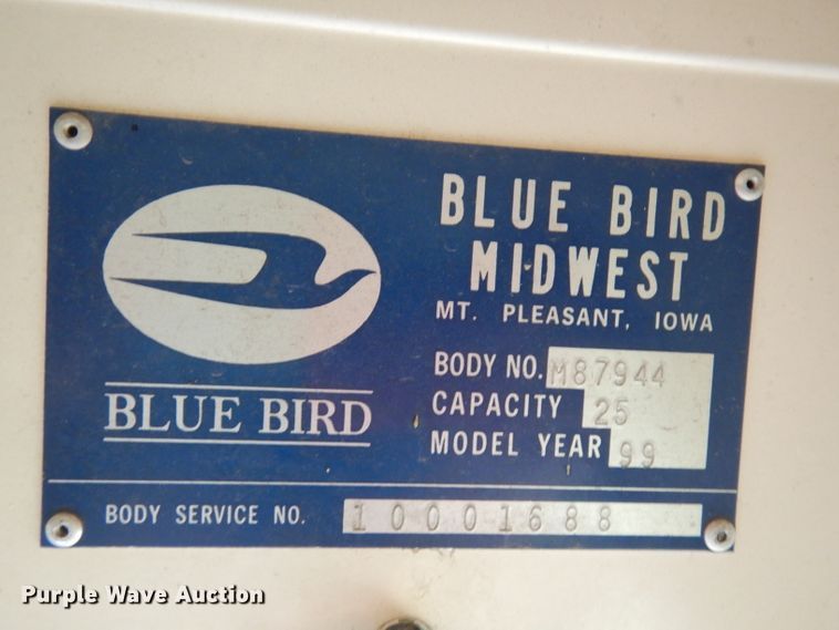 image for item DI6622 1998 Chevrolet Blue Bird  school bus