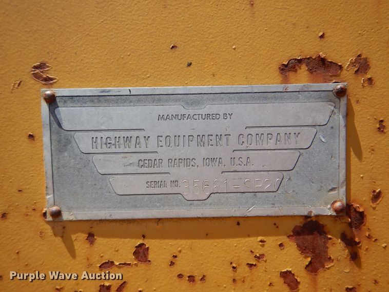 image for item DK5664 Highway Equipment Company  chip spreader