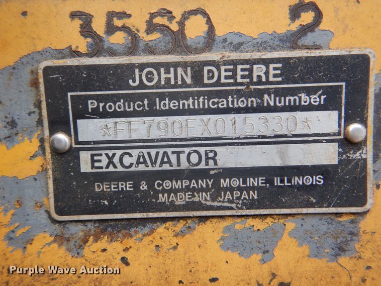 image for item DK5665 1995 John Deere 790E LC  excavator