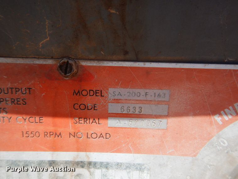 image for item DK5666 Lincoln SA200F163  arc welder