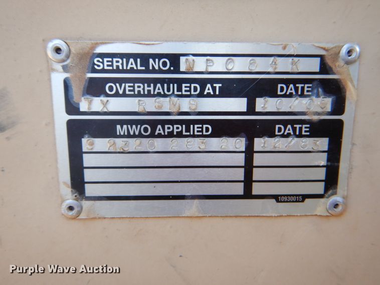 image for item DK5671 1984 Am General M1915A1  semi truck