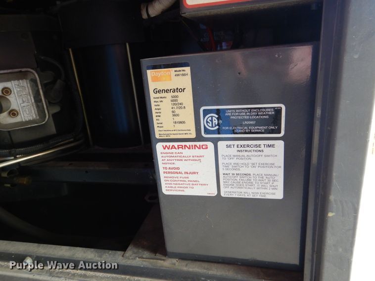 image for item DL8083 Dayton 4W166H  generator