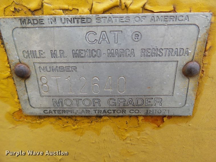 image for item HF9900 Caterpillar 12  rigid frame motor grader