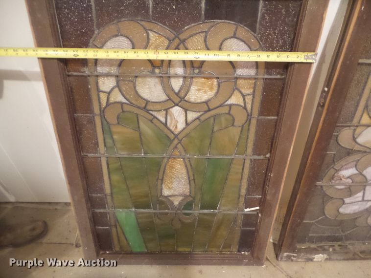 image for item HF9909 (4) stained glass windows