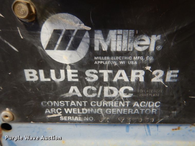 image for item HL9449 Miller Blue Star 2E  welder