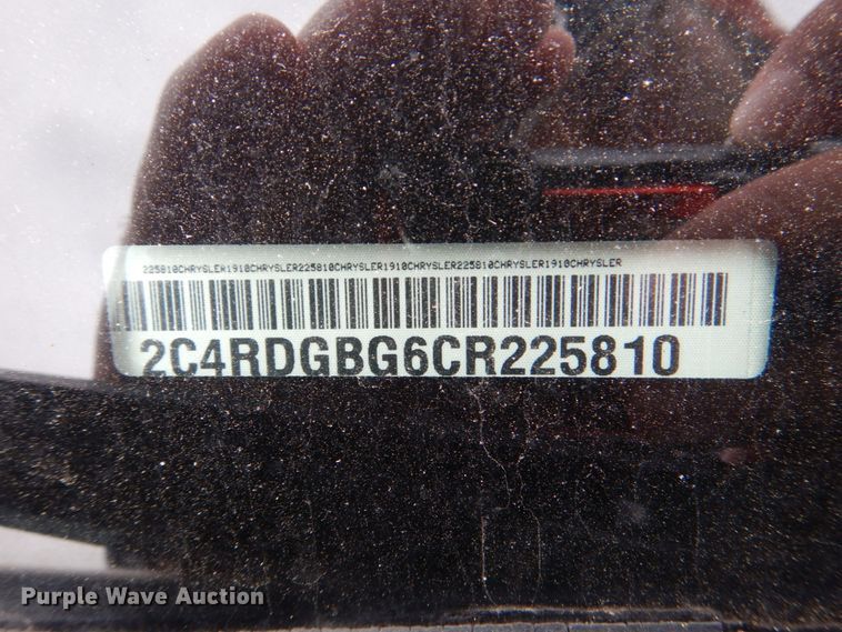 image for item HL9464 2012 Dodge Grand Caravan  handicap accessible van