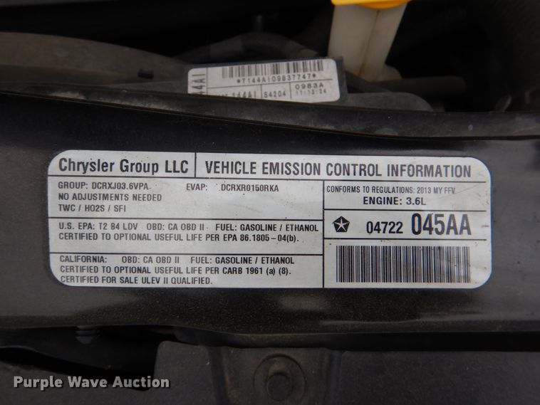 image for item HL9465 2013 Dodge Grand Caravan  handicap accessible van