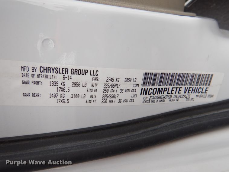 image for item HL9470 2014 Dodge Grand Caravan  handicap accessible van