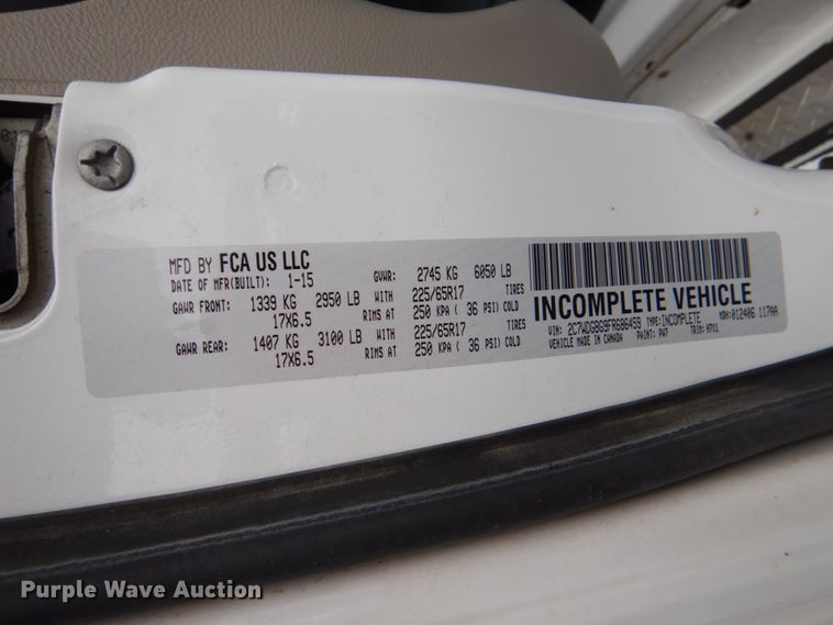 image for item HL9473 2015 Dodge Grand Caravan  handicap accessible van
