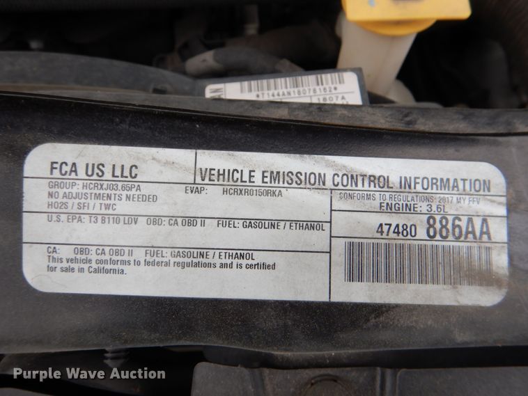 image for item HL9474 2017 Dodge Grand Caravan  handicap accessible van