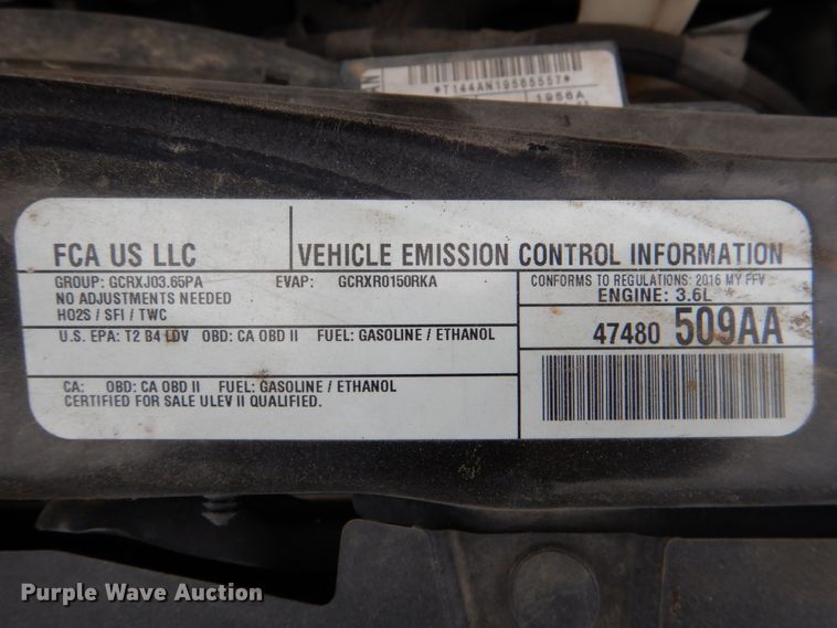 image for item HL9476 2016 Dodge Grand Caravan  handicap accessible van