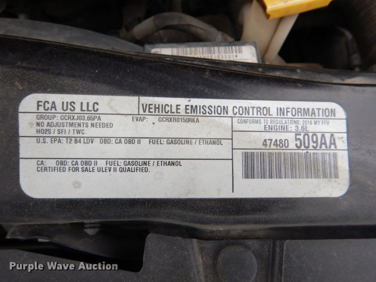 image for item HL9478 2016 Dodge Grand Caravan  handicap accessible van