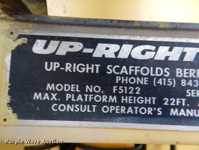 image for item HL9482 Up Right Tiger  scissor lift