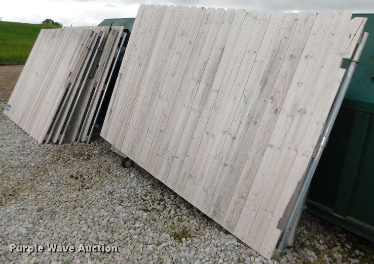 image for item HX9319 (6) American Fence wooden fence sections