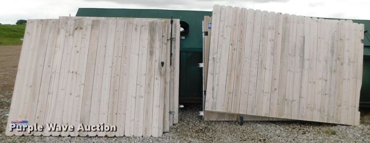 image for item HX9319 (6) American Fence wooden fence sections