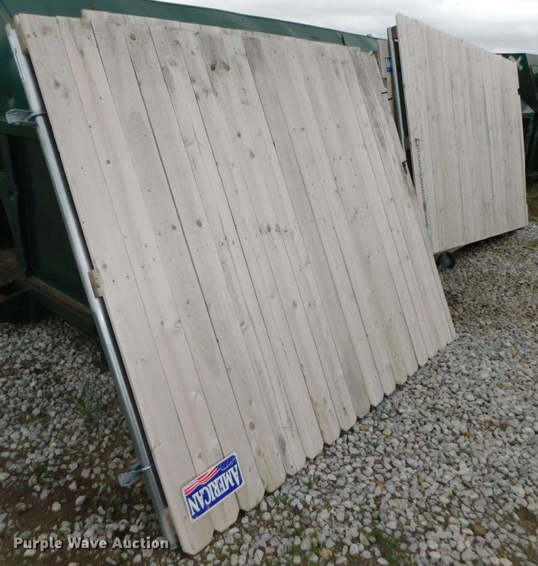 image for item HX9319 (6) American Fence wooden fence sections