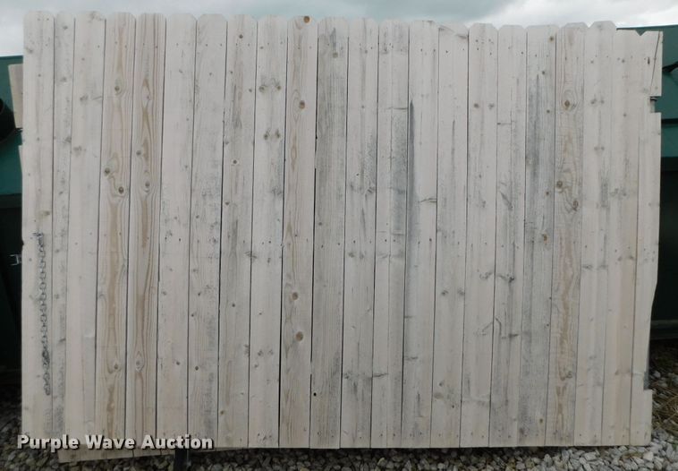 image for item HX9319 (6) American Fence wooden fence sections