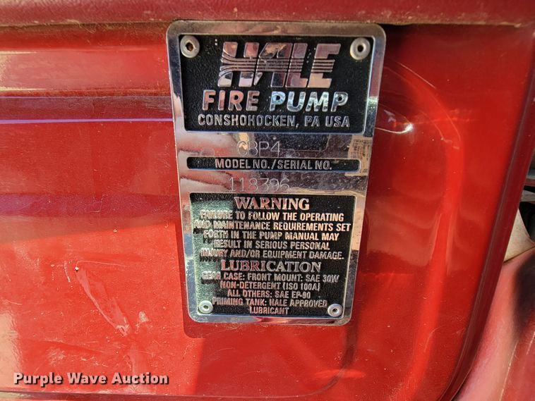 image for item IF9748 1994 Ford F450 Super Duty  pumper fire truck