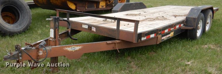 image for item IQ9261 2016 H&H Trailers  tilt deck equipment trailer