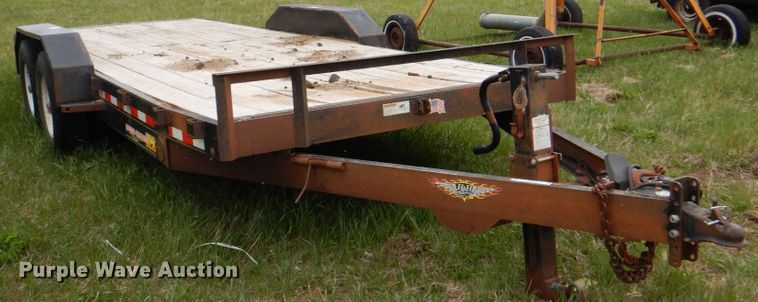 image for item IQ9261 2016 H&H Trailers  tilt deck equipment trailer