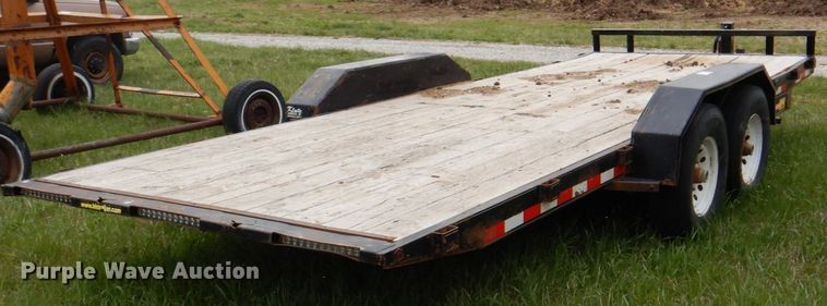image for item IQ9261 2016 H&H Trailers  tilt deck equipment trailer