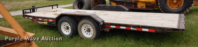 image for item IQ9261 2016 H&H Trailers  tilt deck equipment trailer