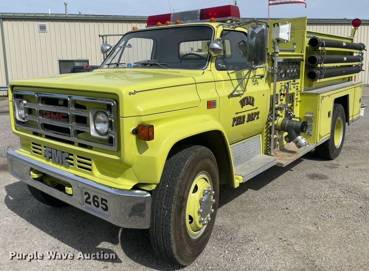 image for item IR9949 1982 GMC Sierra  pumper fire truck