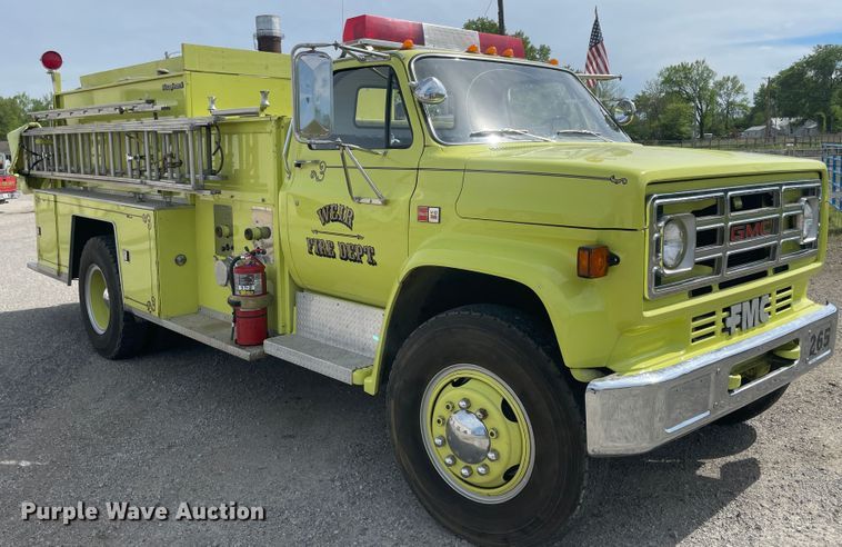 image for item IR9949 1982 GMC Sierra  pumper fire truck