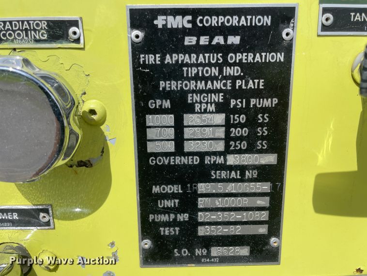 image for item IR9949 1982 GMC Sierra  pumper fire truck
