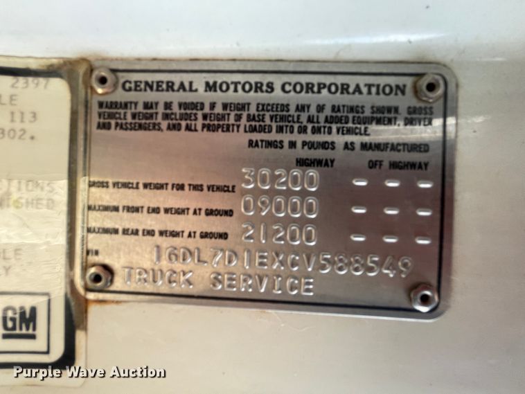 image for item IR9949 1982 GMC Sierra  pumper fire truck