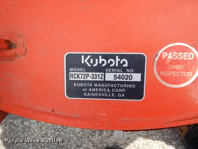 image for item IS9736 Kubota 2D331  ZTR lawn mower