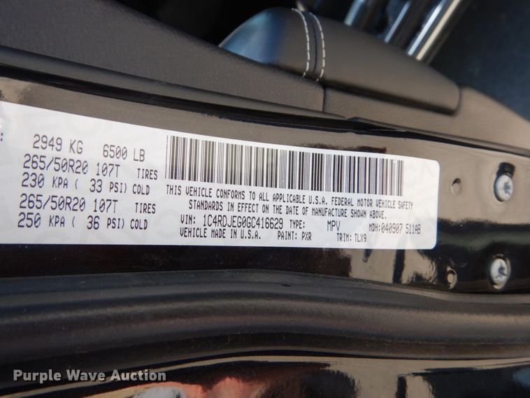 image for item IT9026 2016 Dodge Durango Citadel  SUV